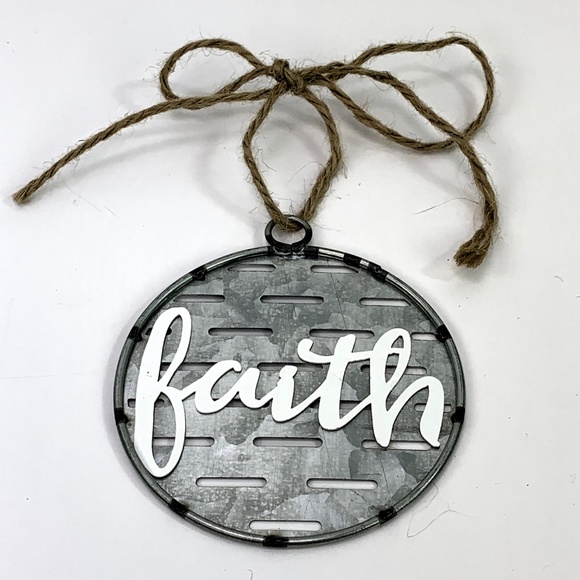 Galvanized Farmhouse Rustic Decor Accent Ornament - Picture 2 of 7